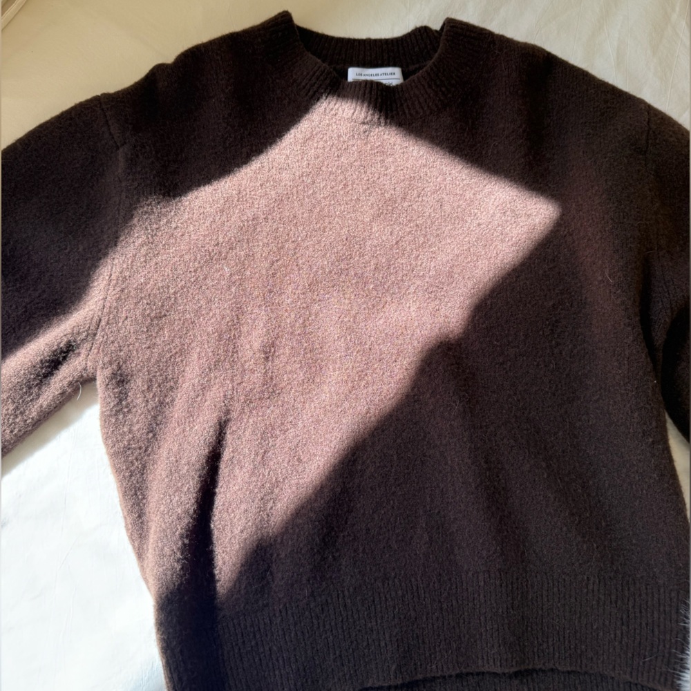 & Other Stories Chocolate Crew Neck Sweater